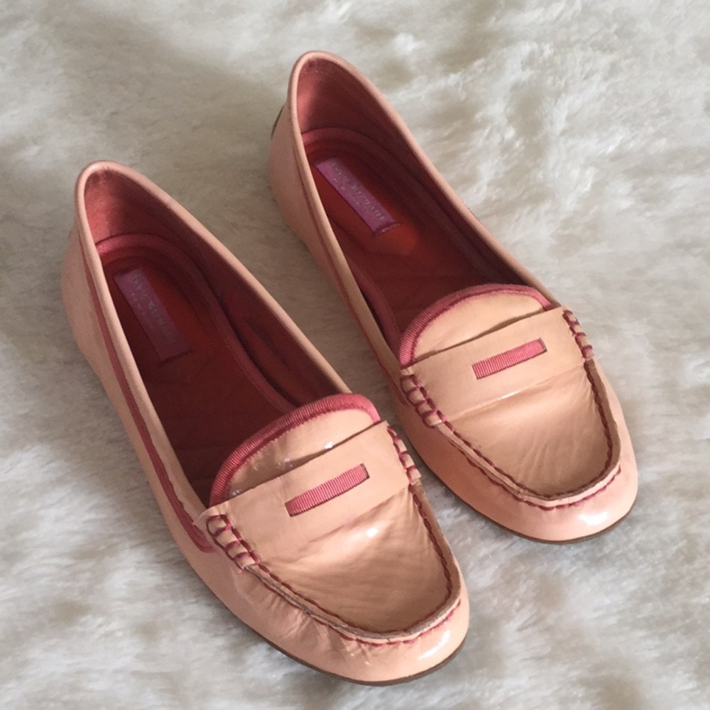 Pink moccasins size 8